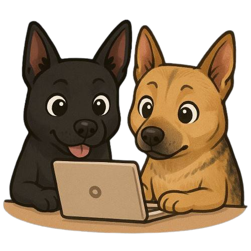 兩隻可愛的狗狗